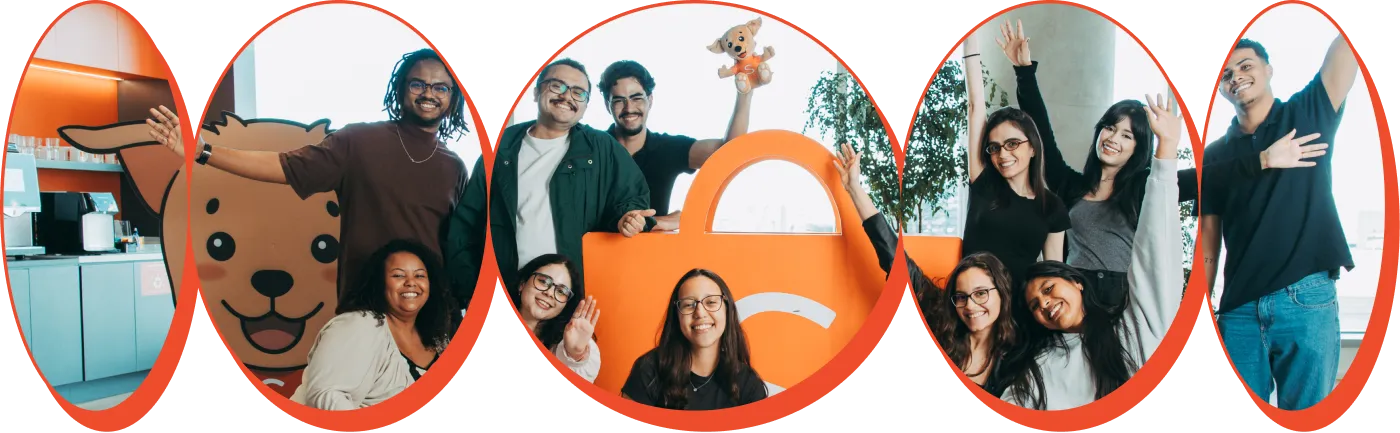 Jovens diversos sorrindo