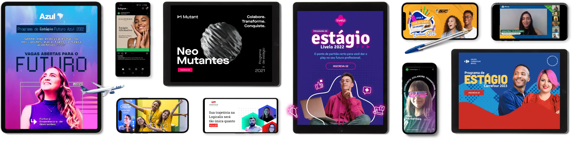 Employer branding works of the Companhia de Estágios